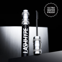 Heroine Make Lash Hype wand in action for precise application and curl