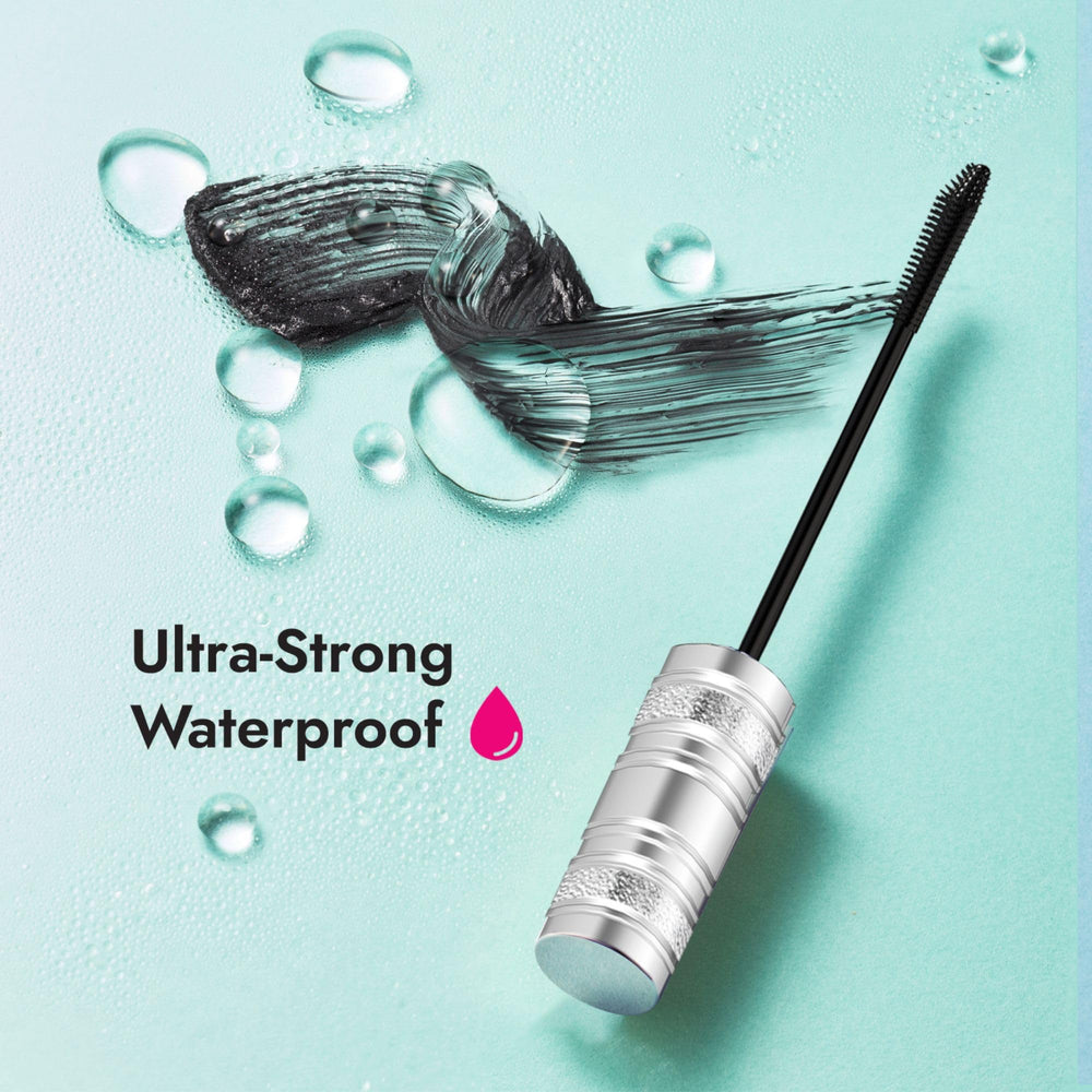 Heroine Make Lash Hype waterproof formula indicating long wear and resilience
