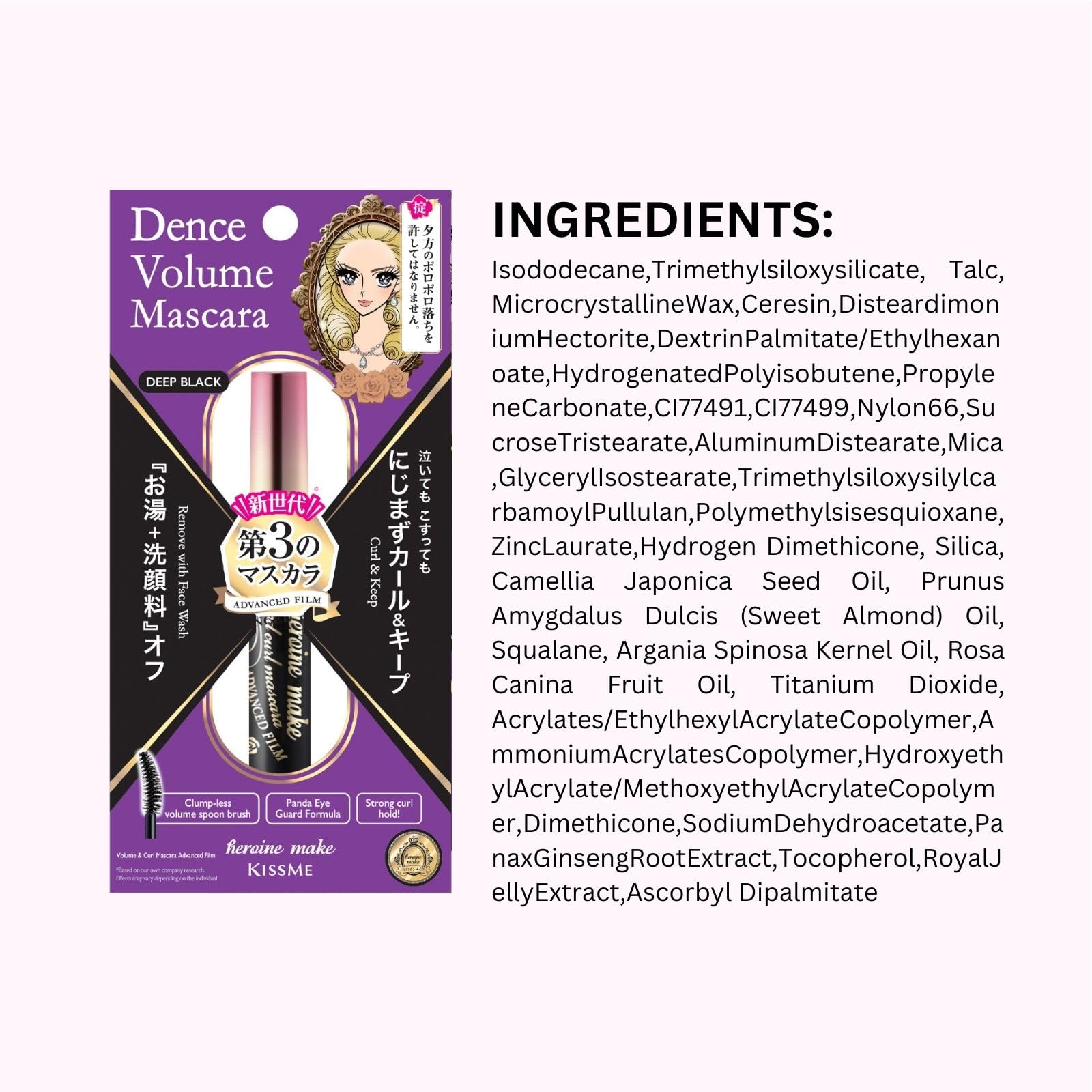 Heroine Make Tubing Mascara Made in Japan reflects premium quality