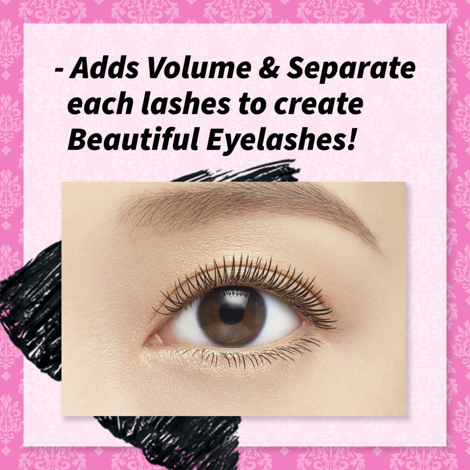 Heroine Make mascara being easily removed with facial soap.