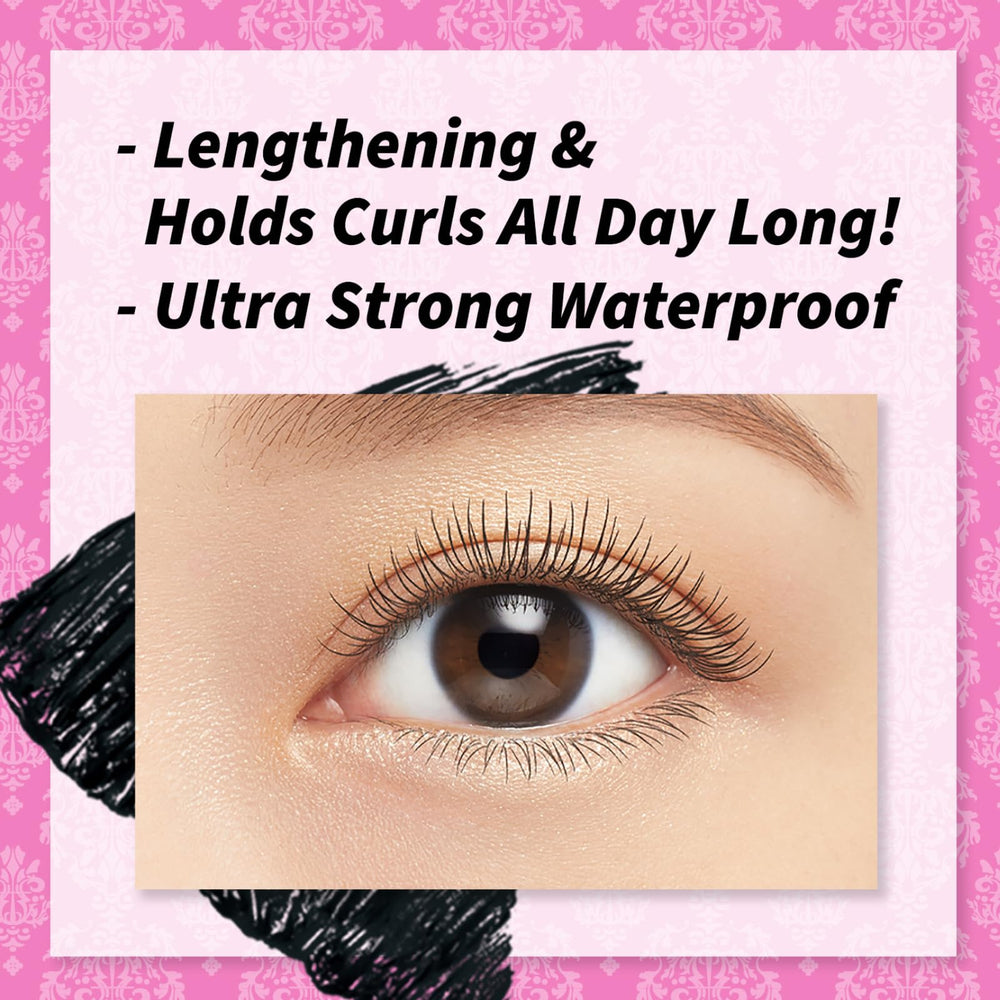 Heroine Make mascara nourishing ingredients image highlights lash-care oils.