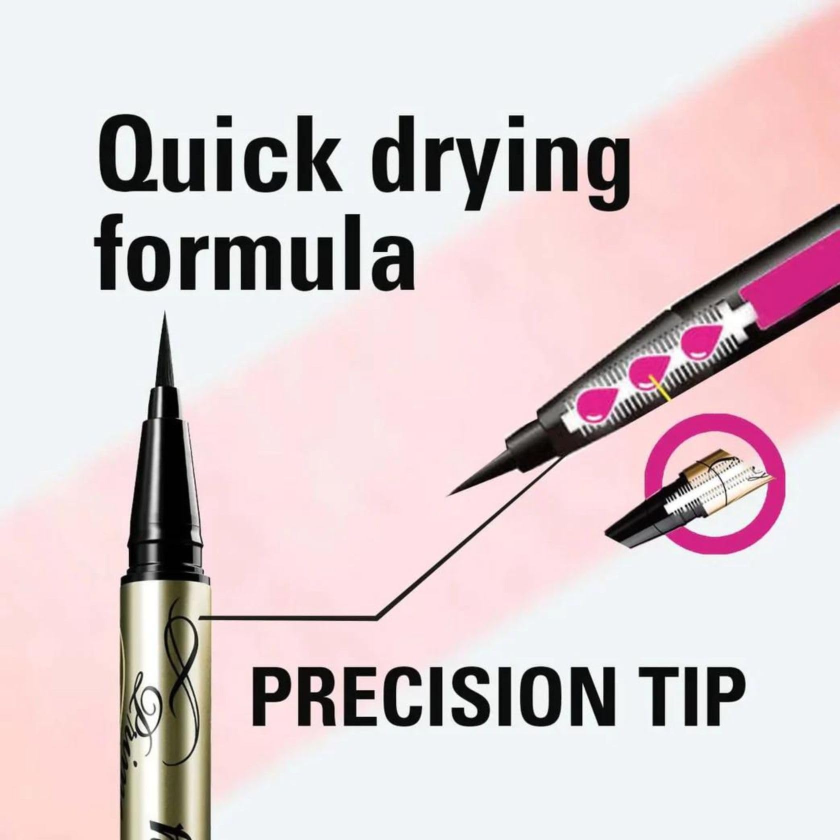 Heroine Make Organic Beauty Serum benefits in eyeliner for smooth wear.