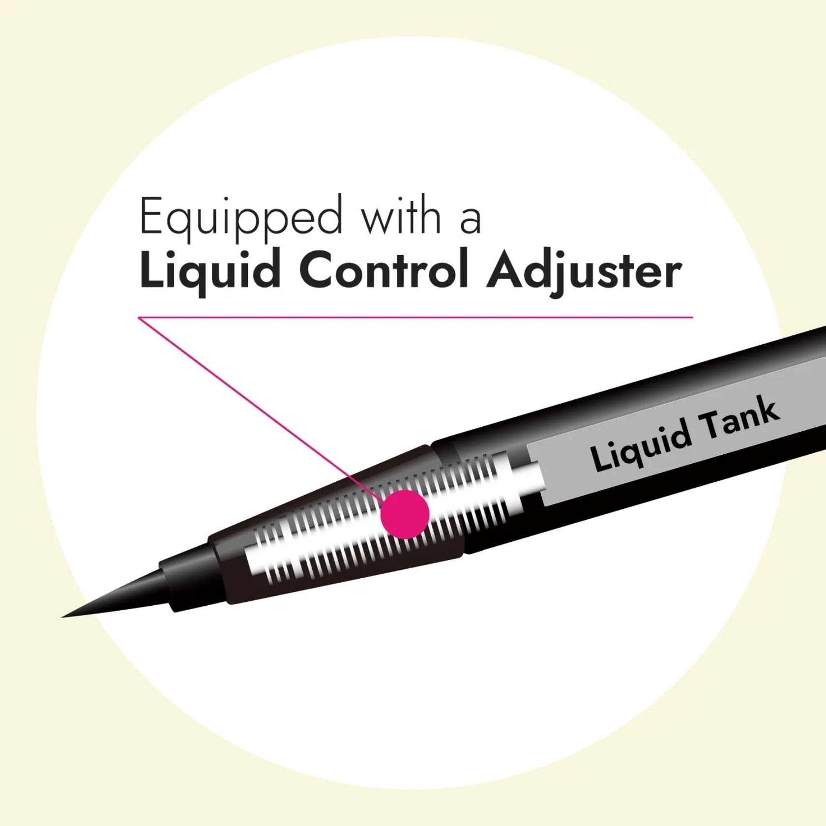 Heroine Make Prime liquid eyeliner packaging highlights precise tip design