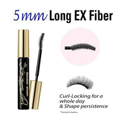 Heroine Make Smudge-Proof Mascara applying to lashes showing lift and separation.