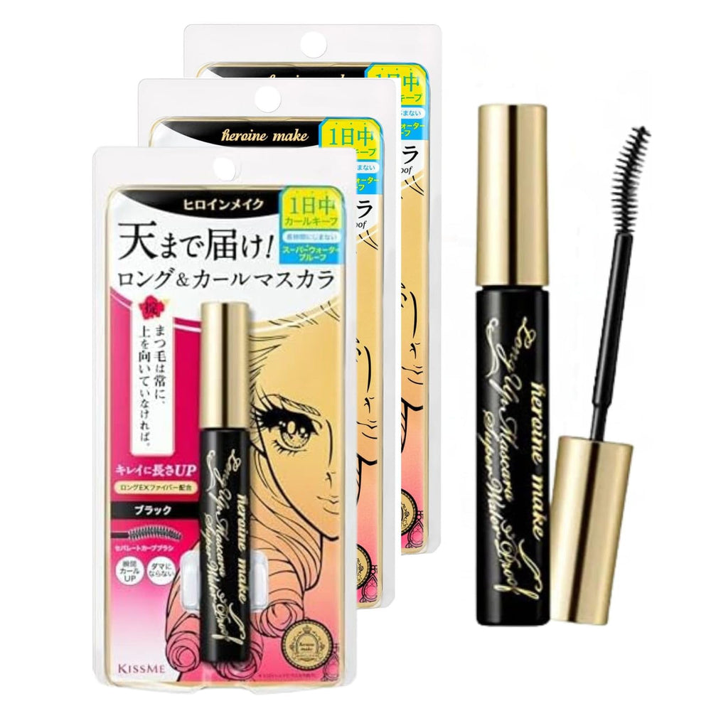 Heroine Make Smudge-Proof Mascara bottle highlighting waterproof formula for all-day wear.