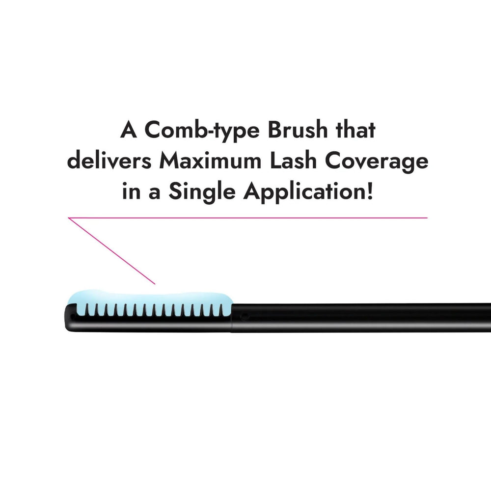 Heroine Make Speedy Mascara Remover brush application demonstrates precise lash cleansing.
