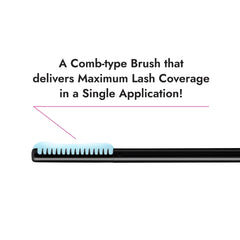 Heroine Make Speedy Mascara Remover brush application demonstrates precise lash cleansing.