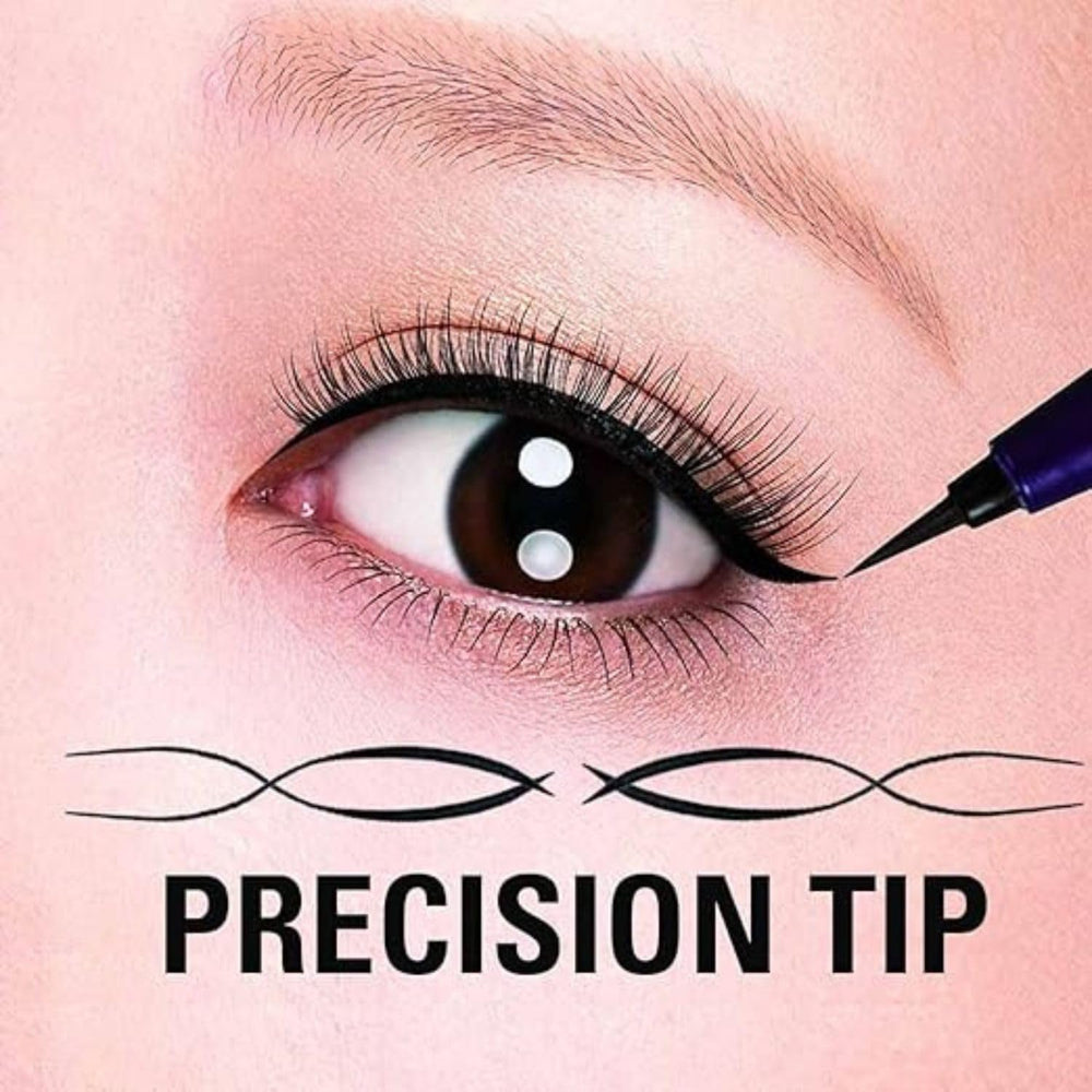 Heroine Make waterproof eyeliner on the eye during activity showing smudge-proof stay.