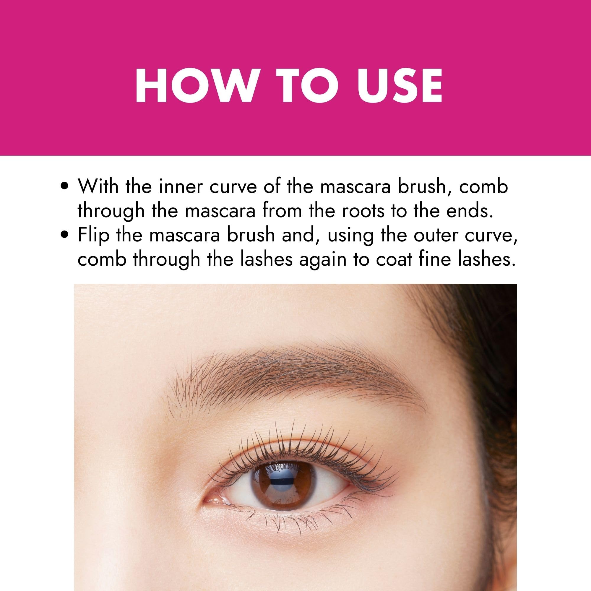 Heroine Make mascara tube with Camellia and Argan oils.