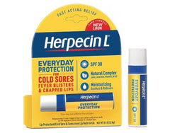 Herpecin L lip protectant SPF 30 open-tube close-up captures creamy texture ideal for easy application.