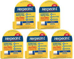 Herpecin-L SPF30 lip protectant front view 0.1 oz tube for daily lip protection.