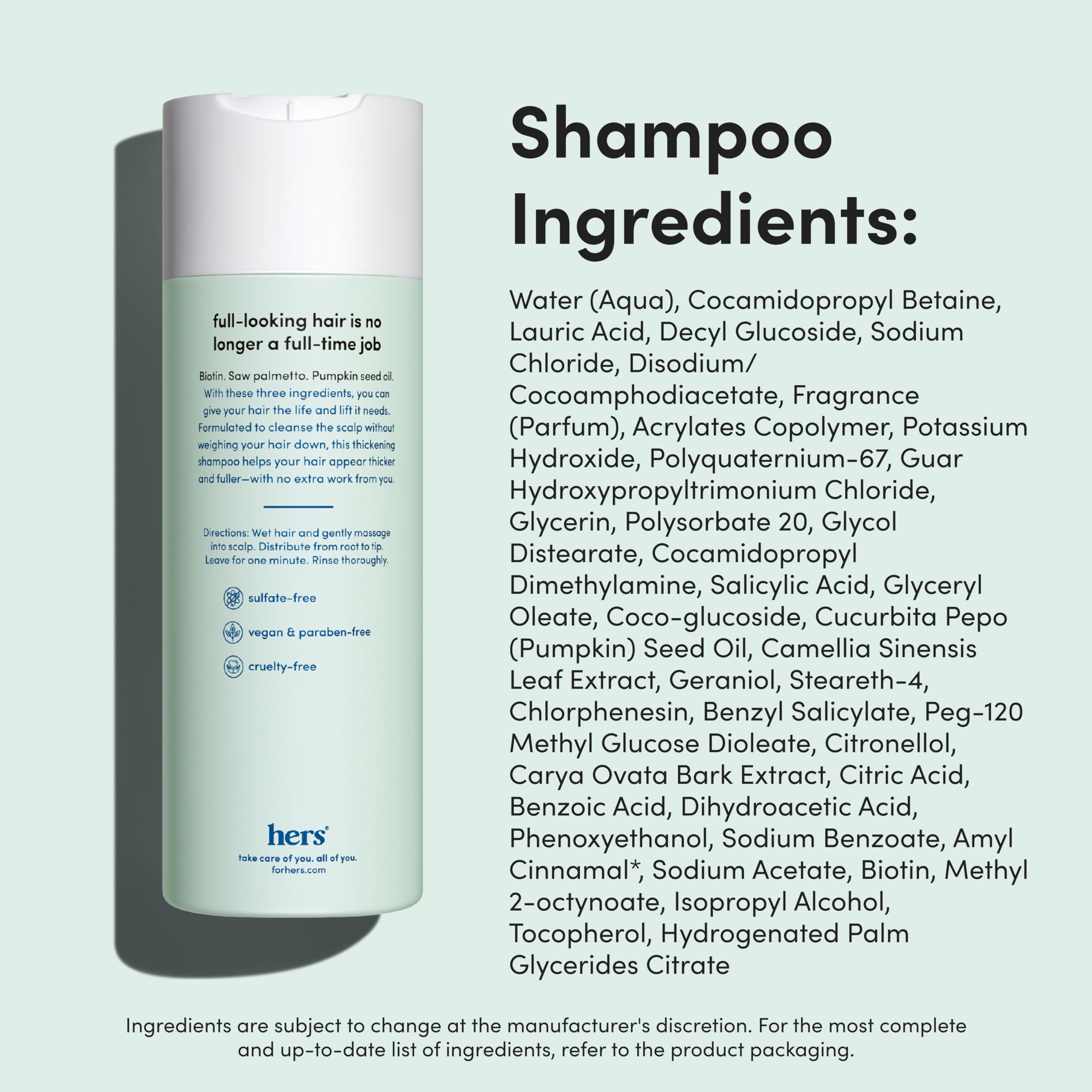 hers conditioner application on damp hair for smooth detangling.