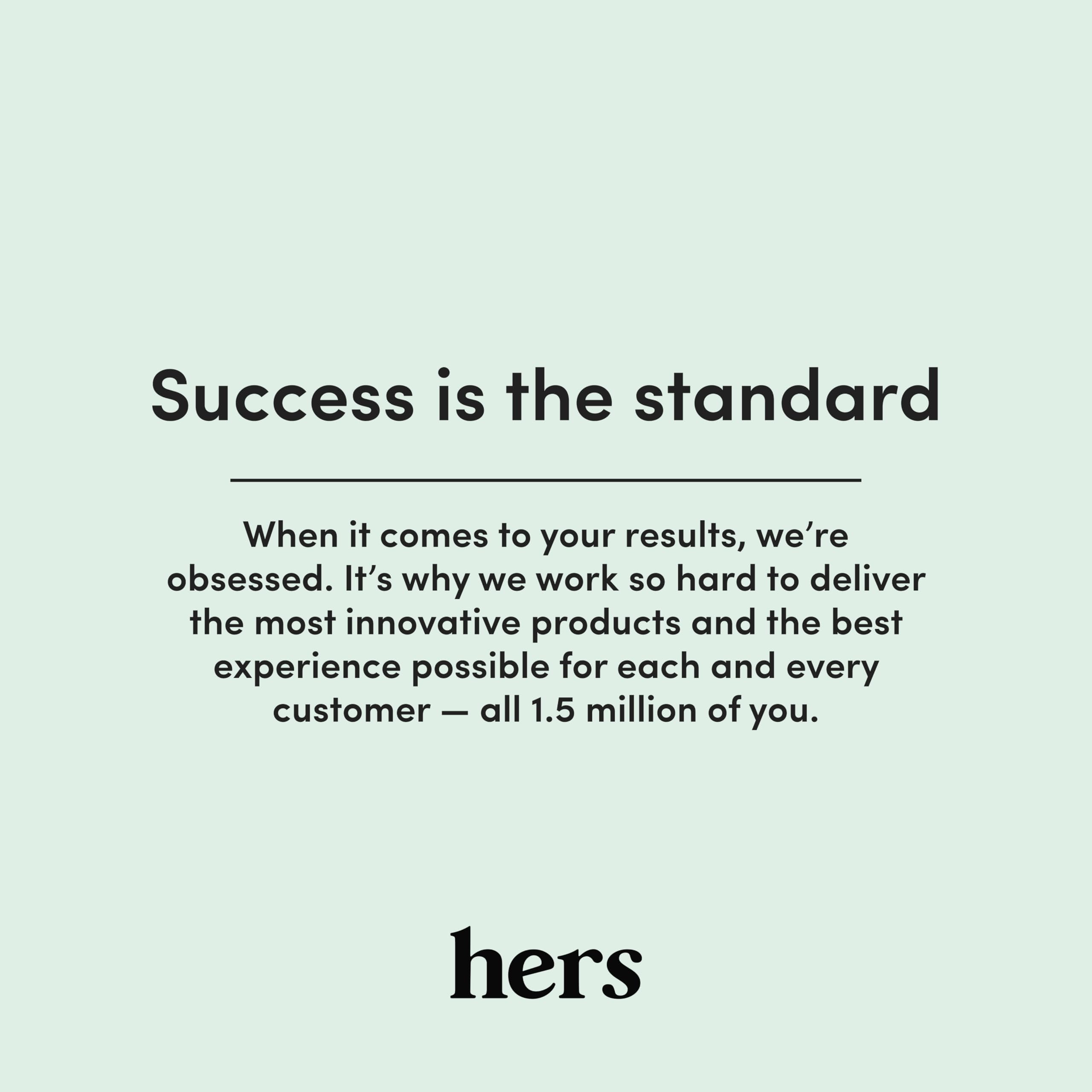 hers Hair Regrowth Elegant packaging on shelf conveys trust and daily-use routine.
