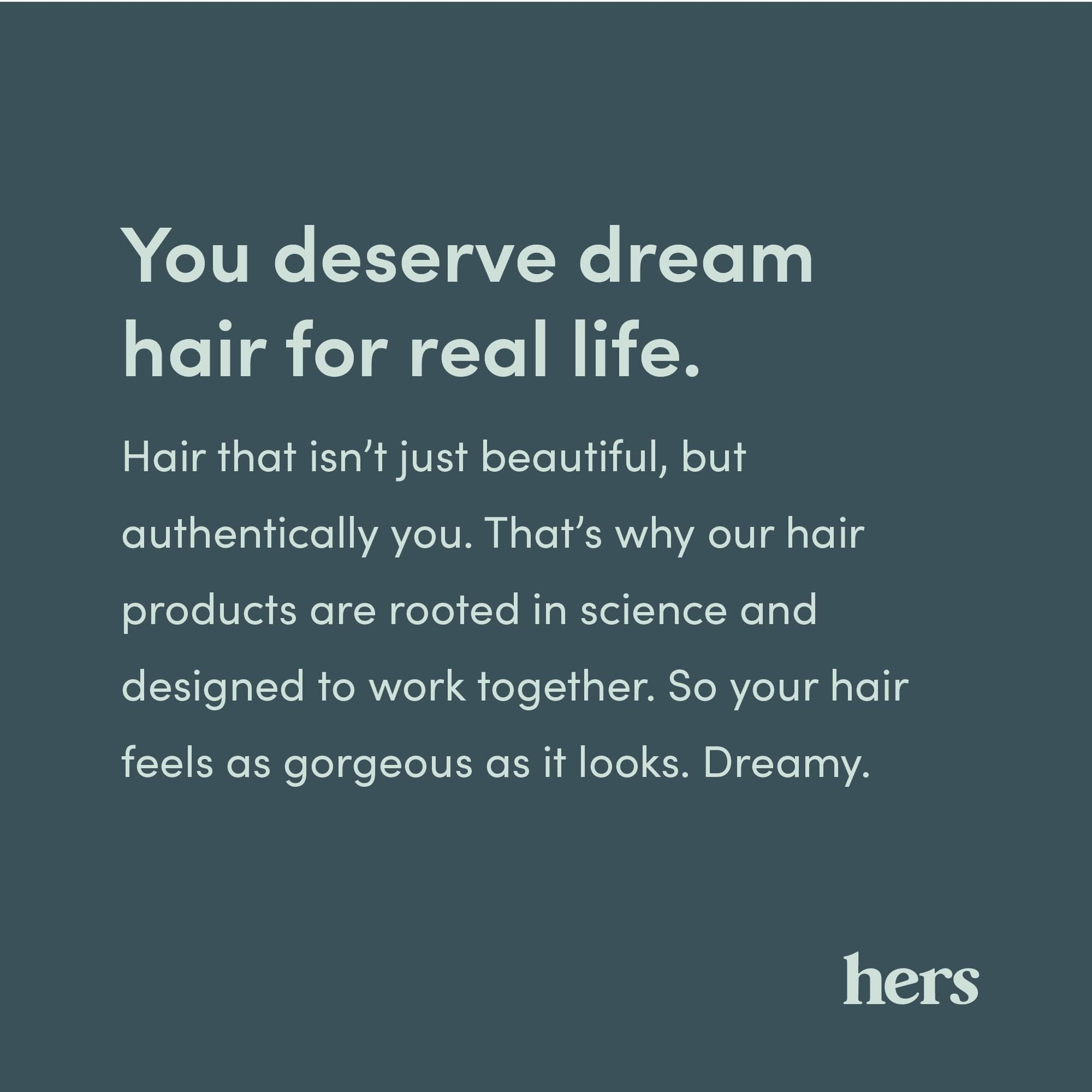 hers triple-threat ingredients swatch highlighting biotin and pumpkin seed oil benefits