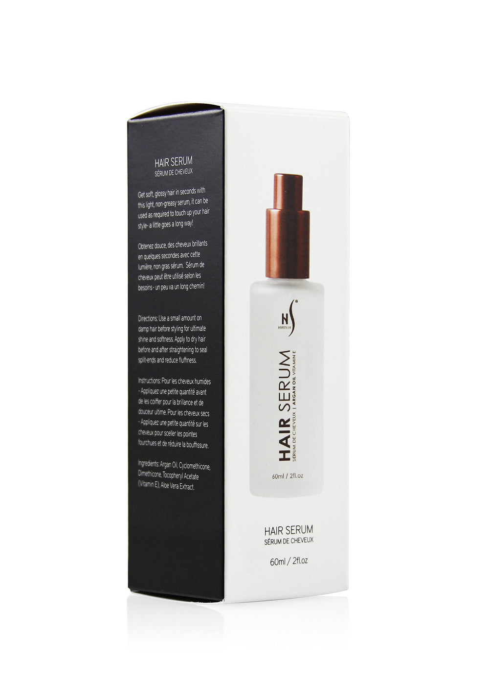 HerStyler Serum 4 Pack showcases a non-greasy finish for daily use.
