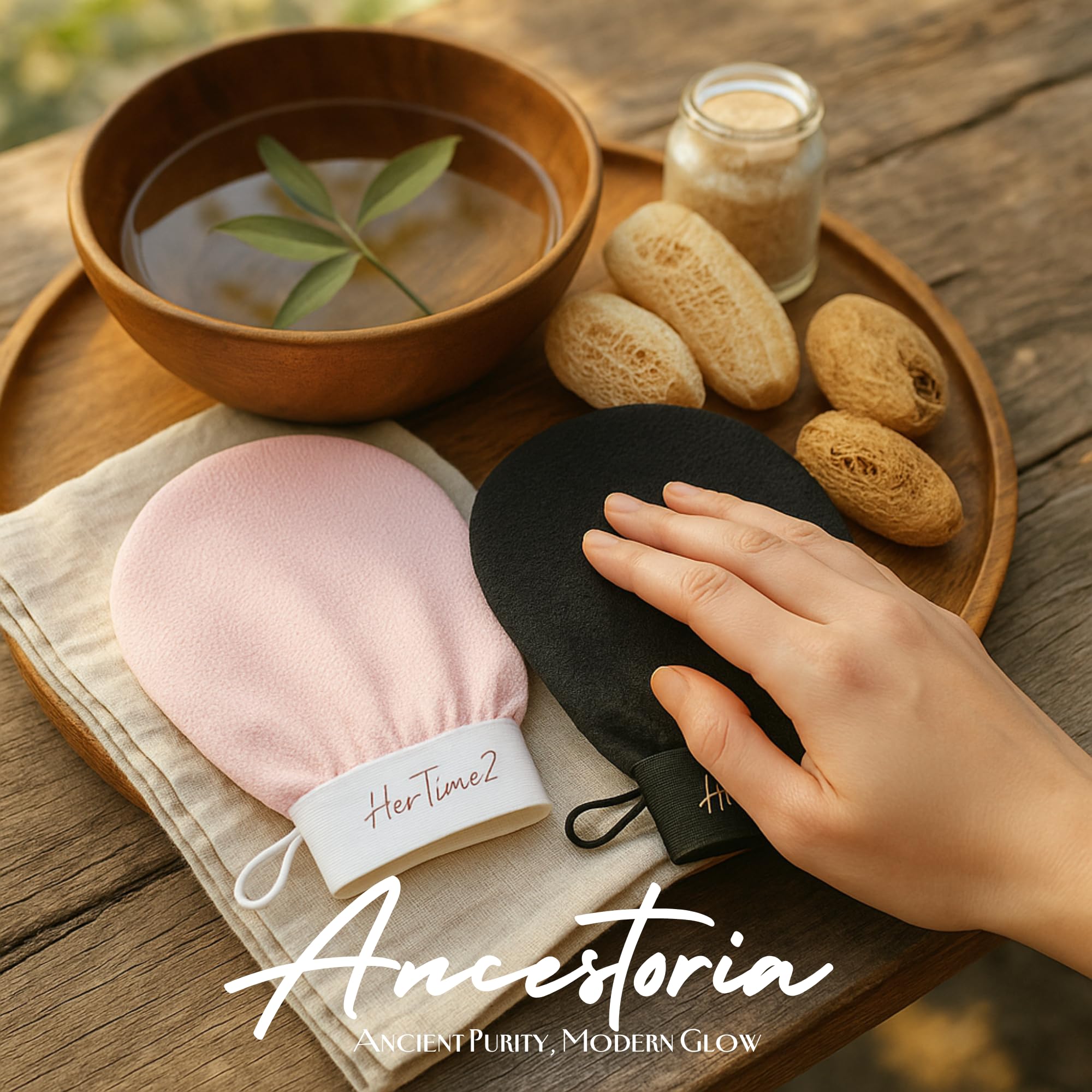 HerTime2 Ancestoria glove with elastic wrist band fits securely