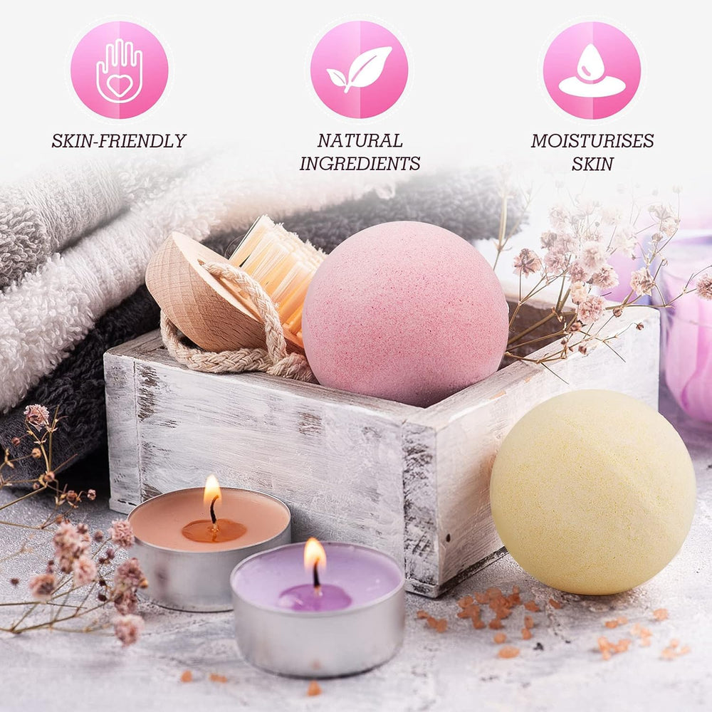HESORIX jasmine bath bomb offering floral notes for serenity during soak