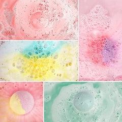 HESORIX bath bombs jasmine — delicate jasmine fragrance enhances a calming soak.