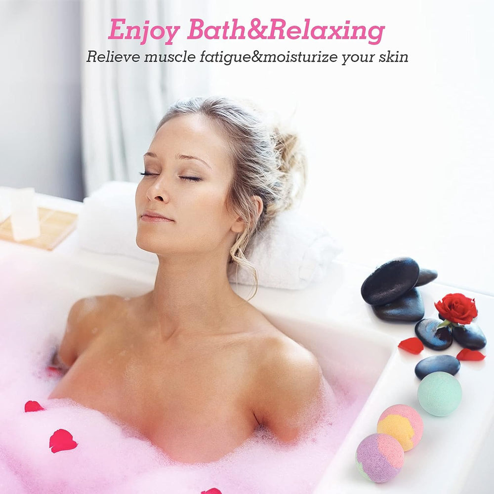 HESORIX mint bath bomb providing refreshing, cooling bath experience
