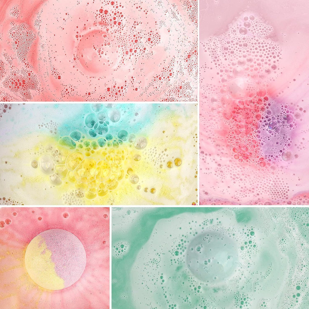 HESORIX orange bath bomb delivering bright citrus scent for mood lift