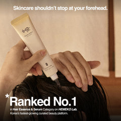 Hesul Scalp Ampoule pump-dispense demonstrates easy targeted application.