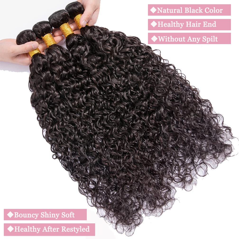 Hetnear Deep Wave Bundles 22-inch length demonstrates dramatic fullness for voluminous looks