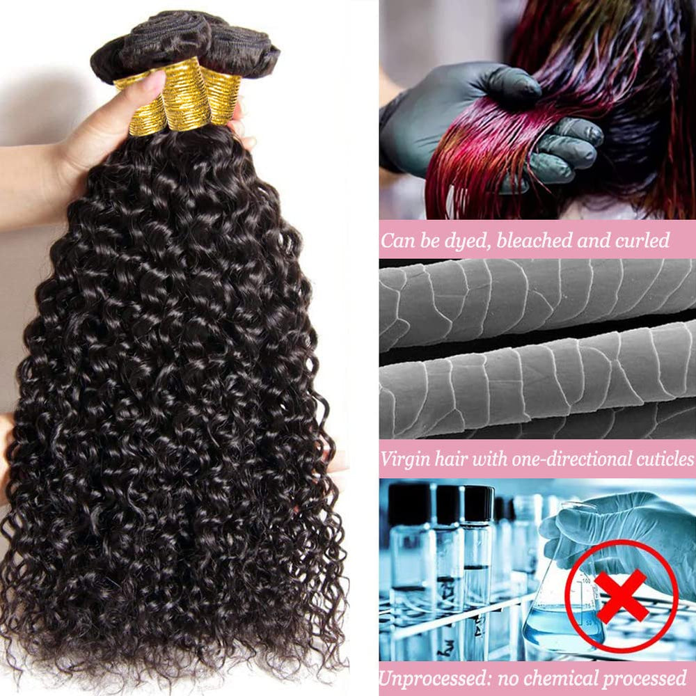 Hetnear Deep Wave Bundles double weft detail shows tangle free, durable construction