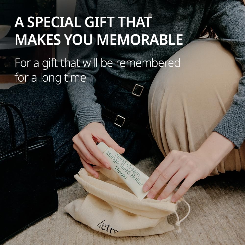 hetras gift-ready hand cream set emphasizing premium care and fragrance