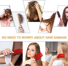 Heubek magical ultra detangling brush bristles closeup highlighting smooth gliding for any hair.