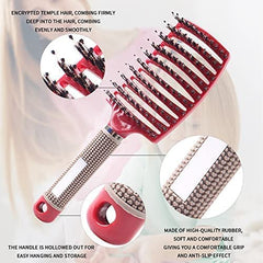 Heubek magical ultra detangling brush vented design enables fast drying and reduced frizz.