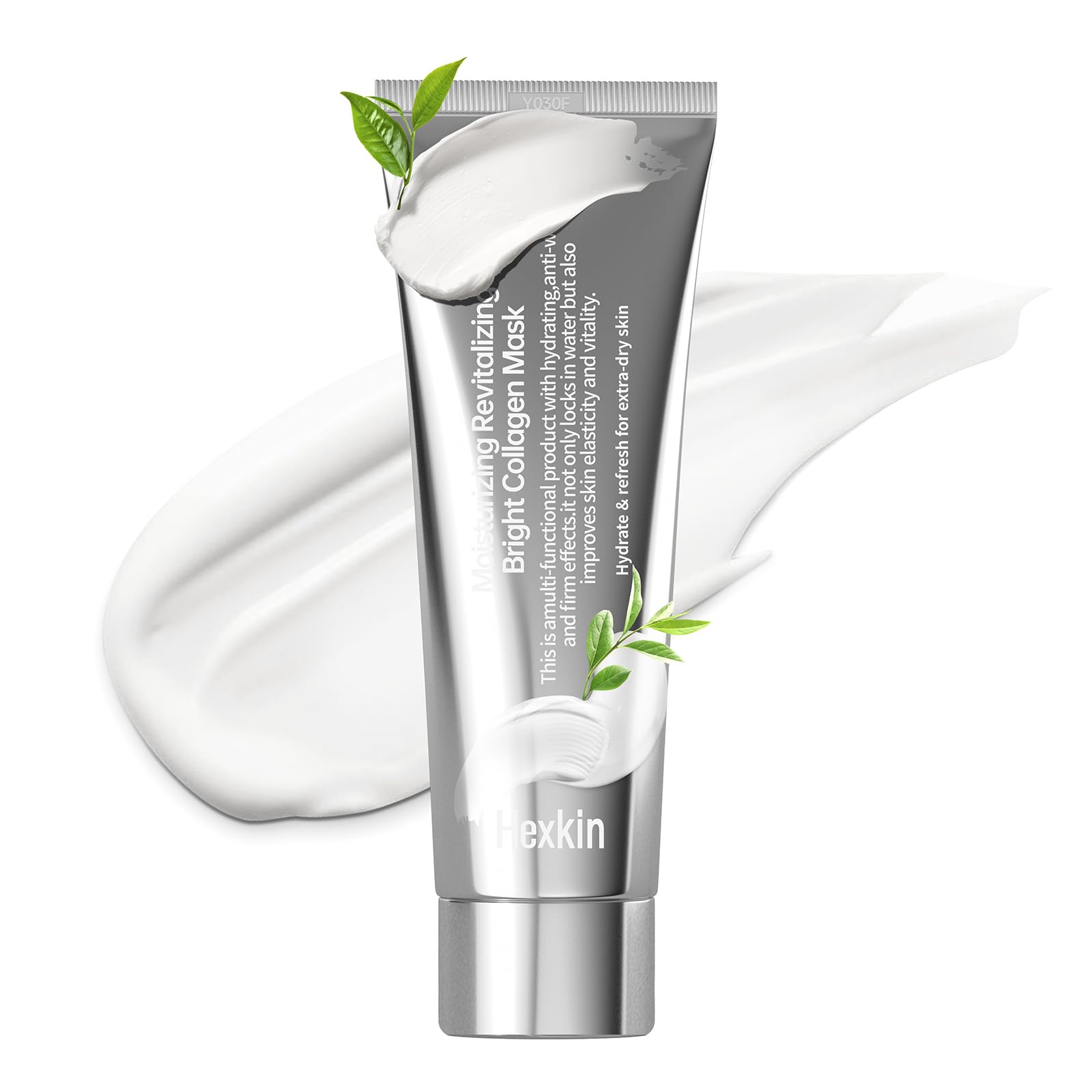 Hexkin collagen peel-off mask application layer shows even coverage for full-face treatment