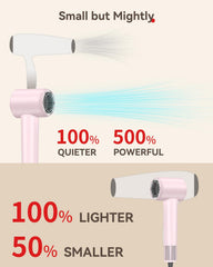 HEXTEK hair dryer diffuser attached creates defined curls with minimized breakage.