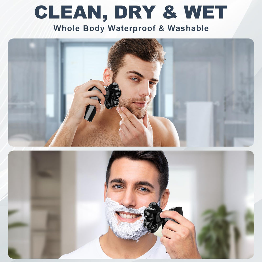 Hexus head shaver 5 in 1 grooming kit includes trimmers and brushes.