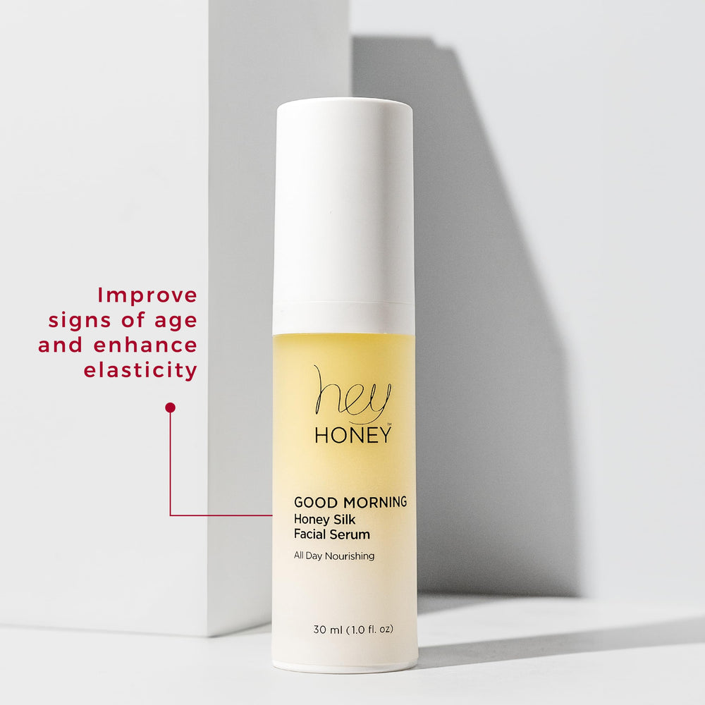 Hey Honey Good Morning Honey serum silky texture closeup suggests easy blending and fast absorption.