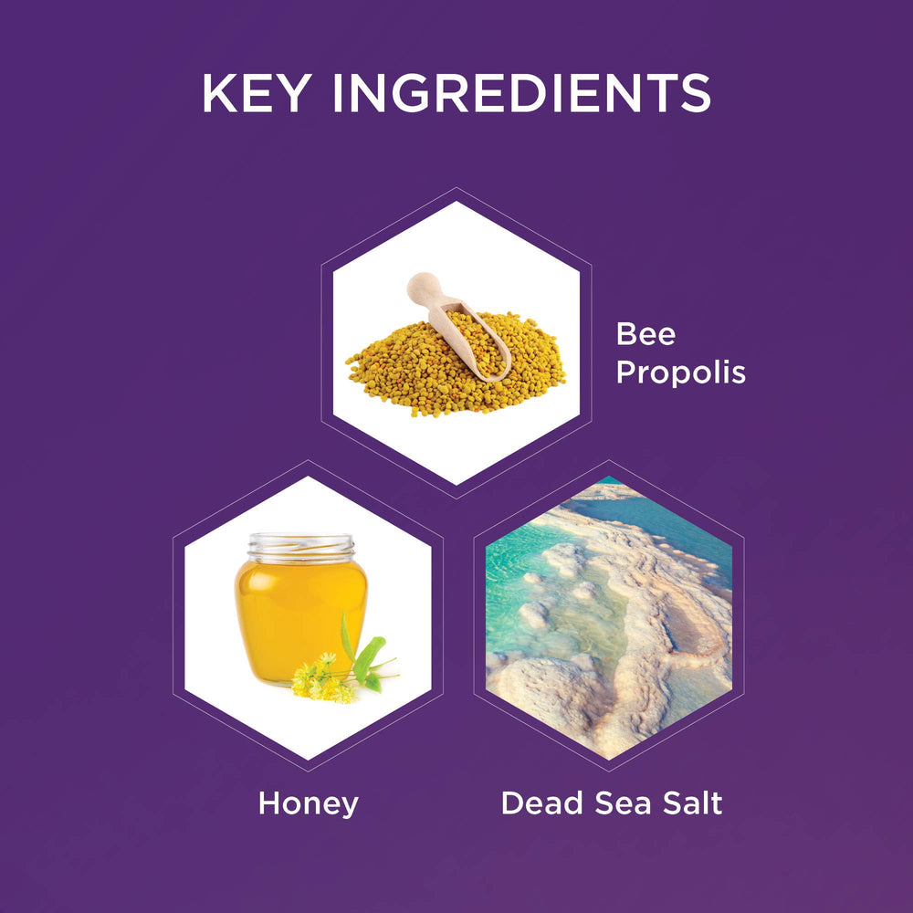 Hey Honey hand cream with shea butter and propolis showcased
