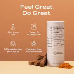 Hey Humans deodorant application swipe demonstrates easy, all-day odor control