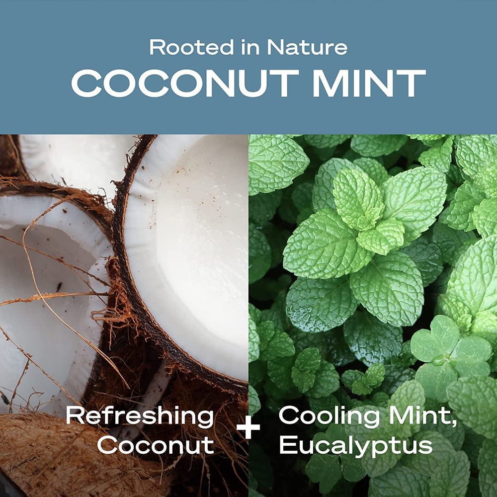 Hey Humans deodorant coconut mint application underarm shows smooth glide and comfort.