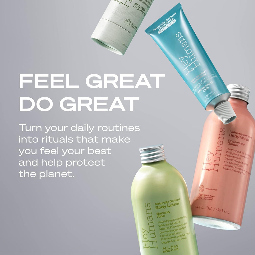 Hey Humans variety pack showcases multiple scents for personalized daily freshness.
