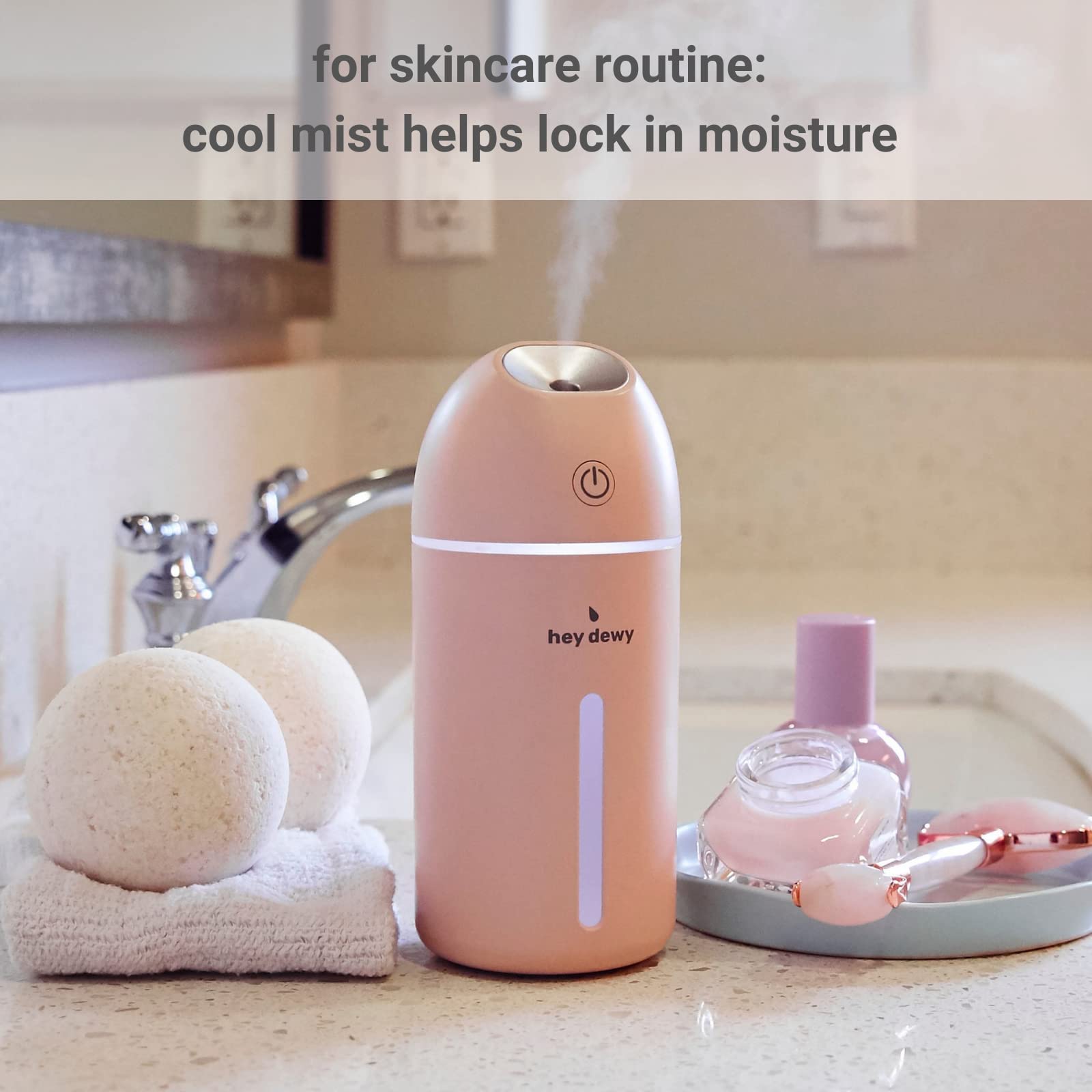 Hey Dewy desk companion supports comfortable work with subtle humidity without distraction.