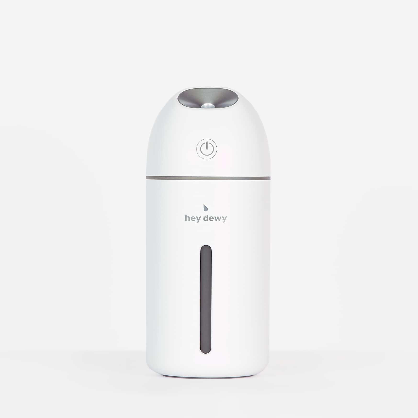 Hey Dewy wireless humidifier pearl finish boosts bedside hydration with rechargeable design.