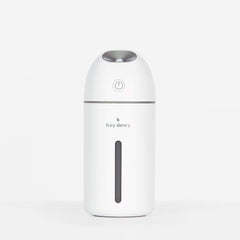 Hey Dewy wireless humidifier pearl finish boosts bedside hydration with rechargeable design.
