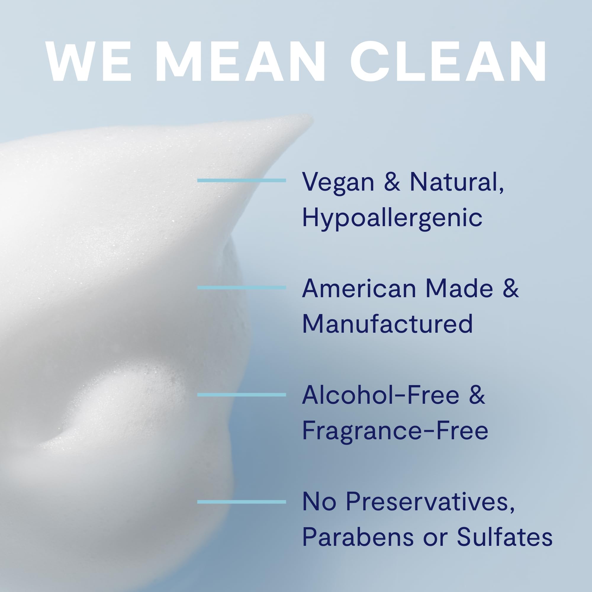 Heyedrate eyelid cleanser foam texture for gentle hygiene