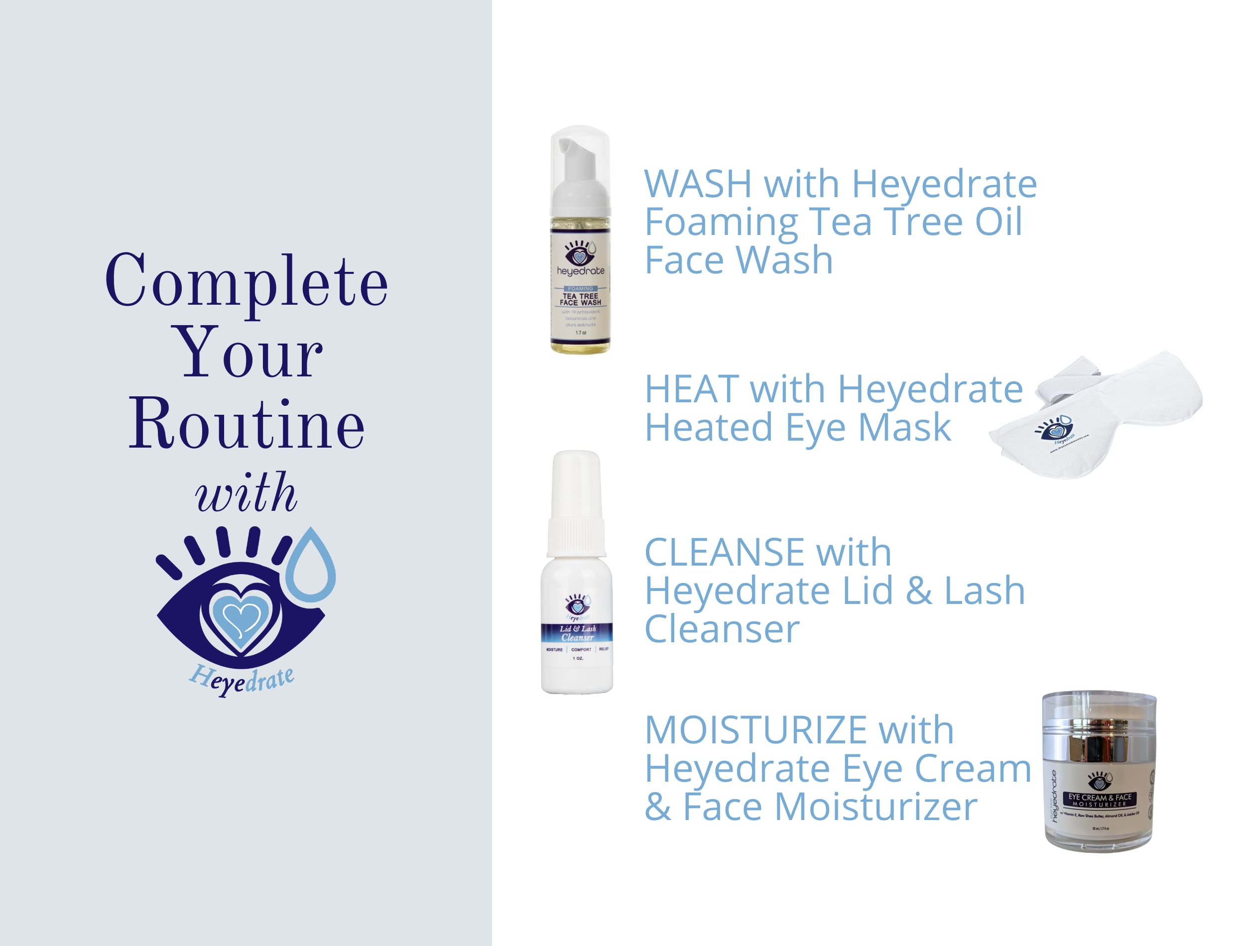 Heyedrate heated eye mask silica-bead-technology adds durable warmth