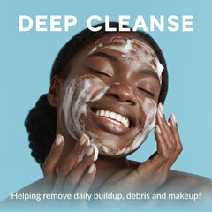 Heyedrate tea tree foaming face wash foam close-up showing texture