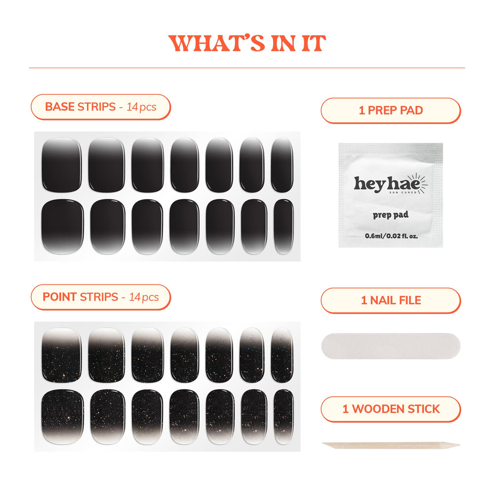 Heyhae application-fit shows easy sizing for all nail shapes.