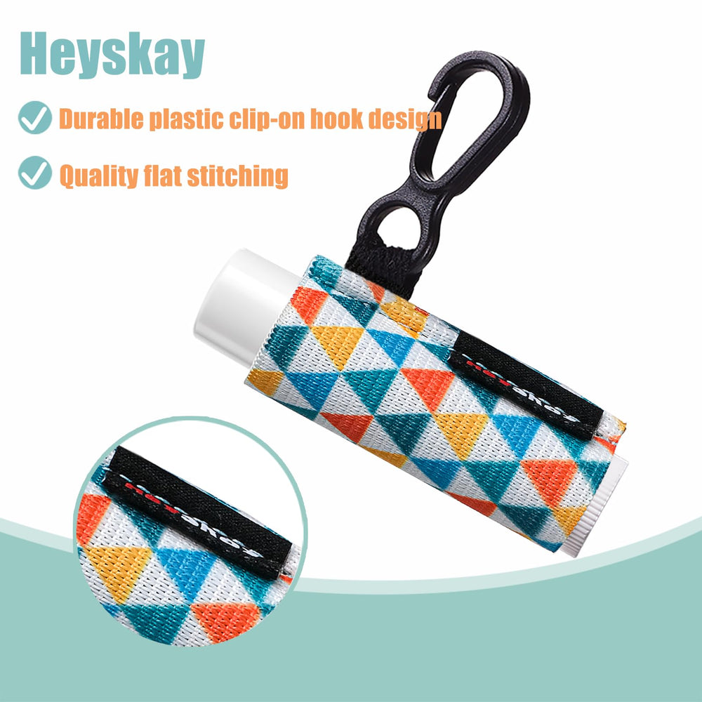 HEYSKAY elastic lip balm holder stretches to fit various sizes