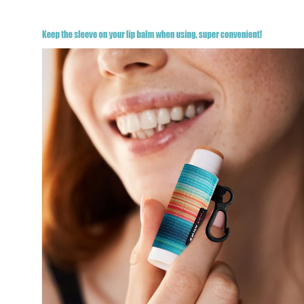 HEYSKAY stitched lip balm holder emphasizes durability and neat seam