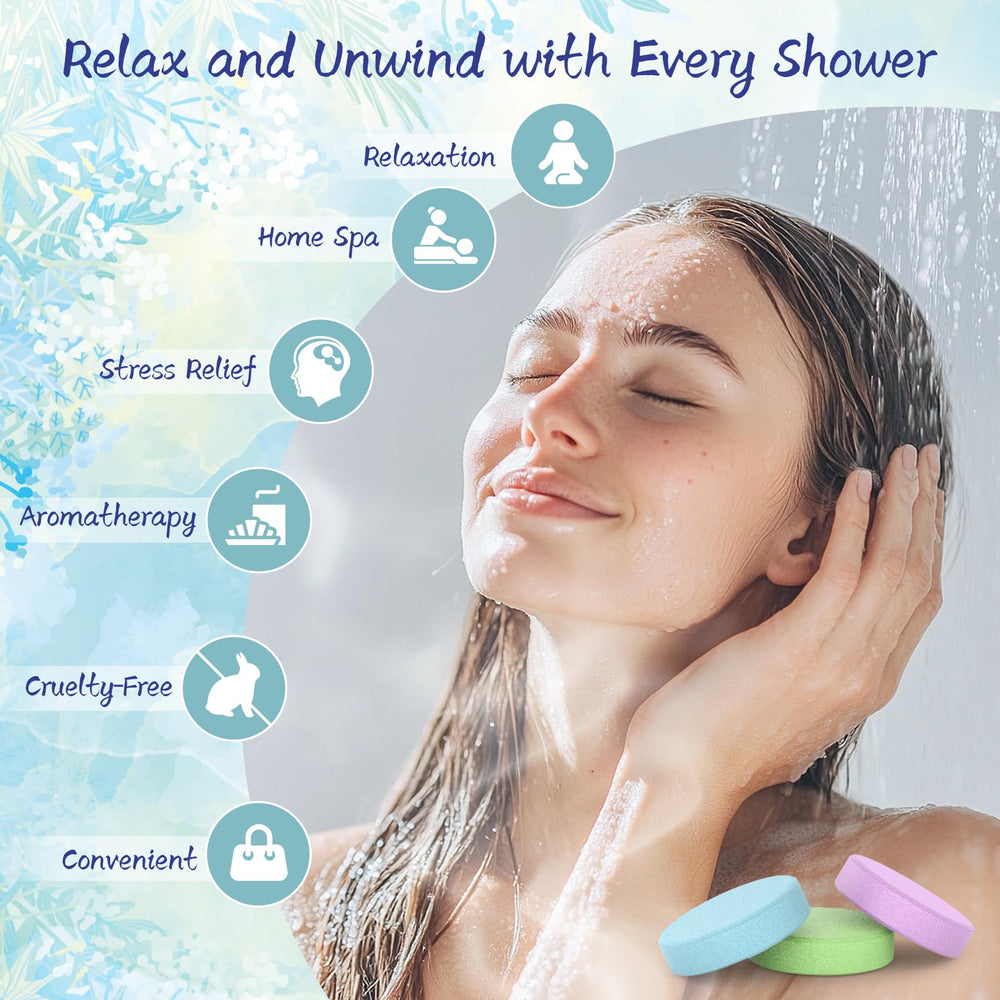 HFHO Eucalyptus shower steamer with revitalizing aroma for mental clarity during shower