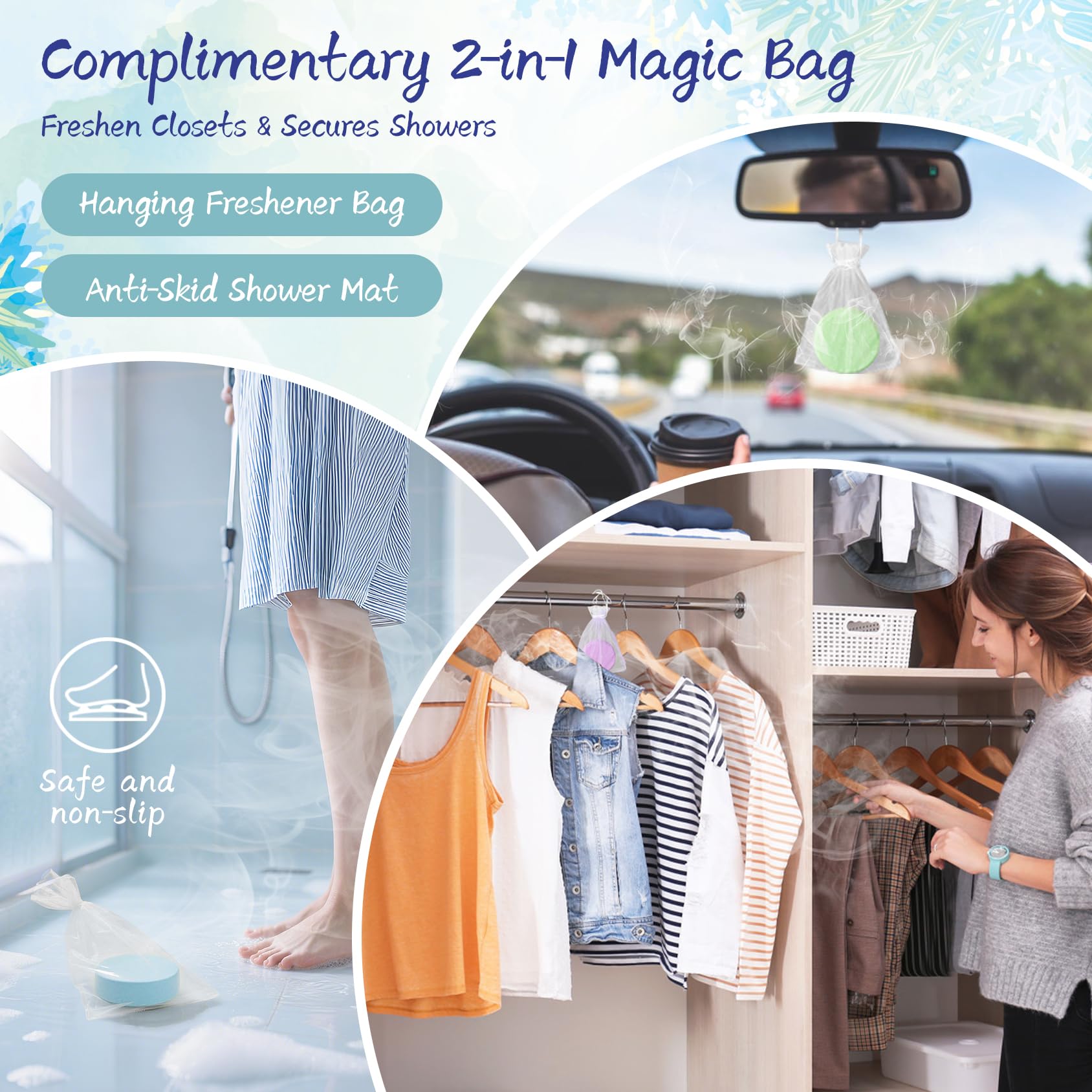 HFHO Rose shower steamer featuring floral scent for calming self-care moments