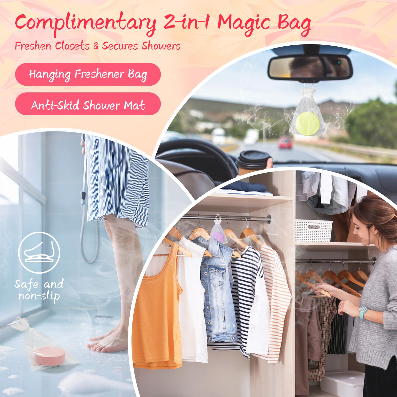 HFHO eco-friendly packaging for shower steamers shown as gift option